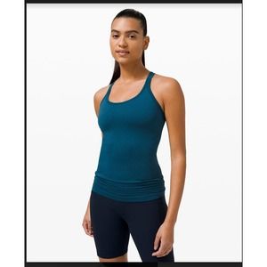Lululemon EBB TO STREET TANK blue size 8